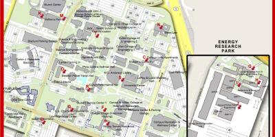 แผนที่ของมหาวิทยาลัยของฮูสตัน